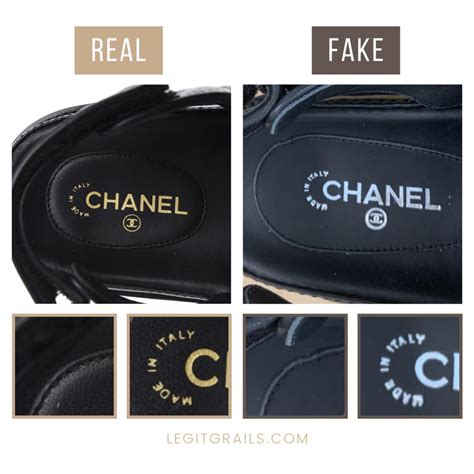 chanel dad sandals fake vs real|chanel suspenders dupe.